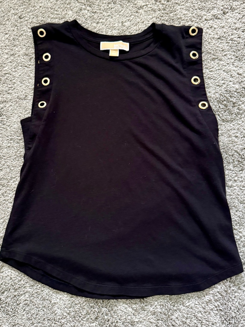 Sleeveless Michael Kors Grommeted Sleeveless Top - Edgy & Chic  (M)